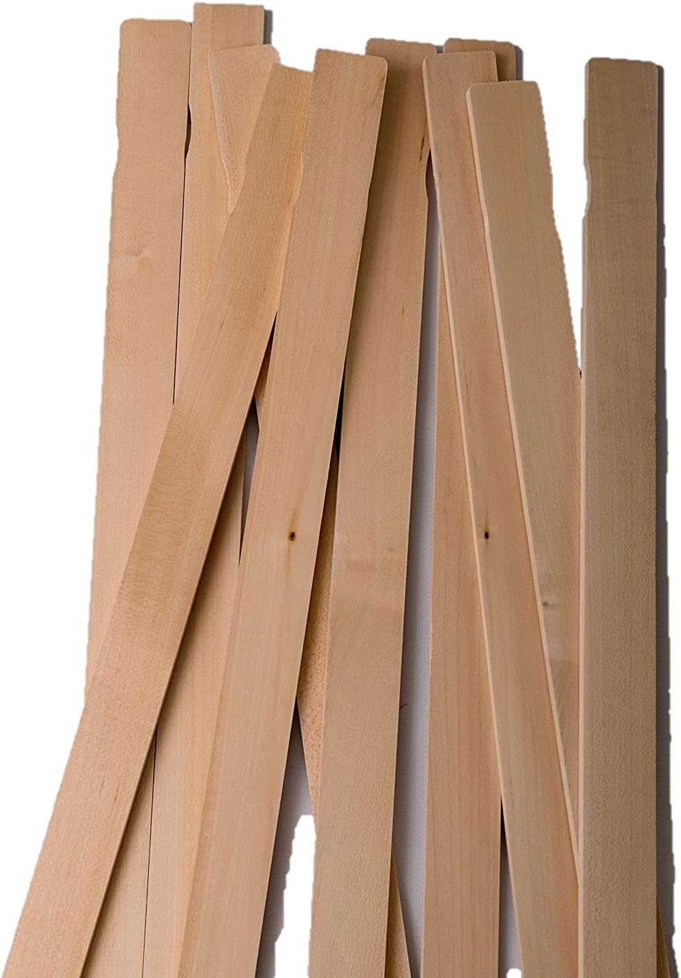 American-Made Basswood Paint Stir Sticks, 21" x 1-1/8" x 1/4", Professional-Grade Mixing Paddles for 5-Gallon Buckets, Industrial Use, Art & Craft Projects, Henry Bukke's Best®